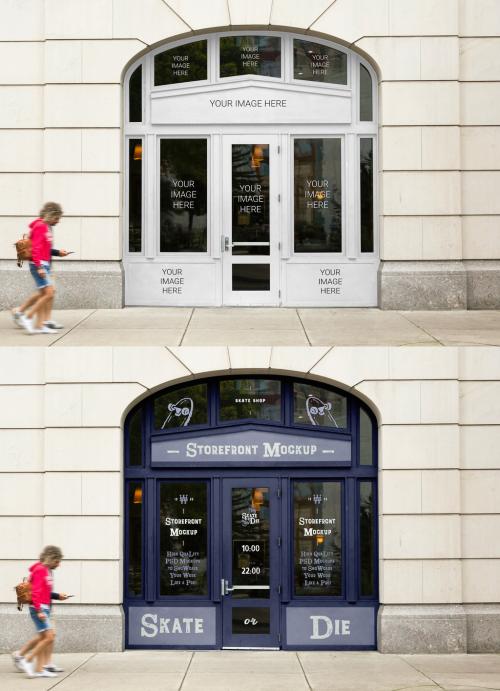 Vintage Shop Window Mockup 644078302