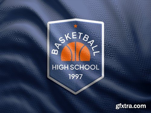 Basketball Logo Emblem Mockups W93B65V