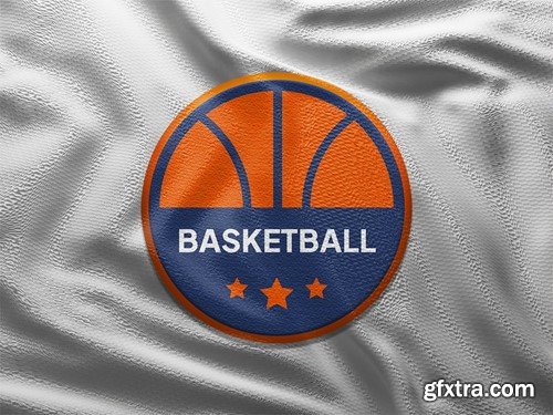 Basketball Logo Emblem Mockups W93B65V