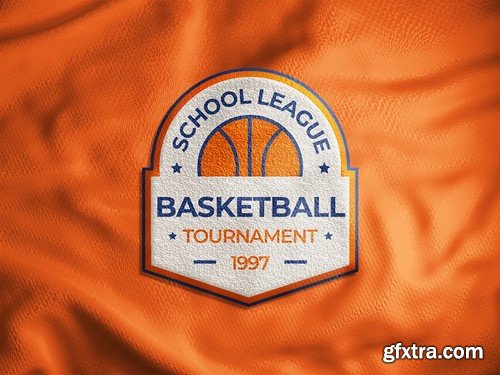 Basketball Logo Emblem Mockups W93B65V