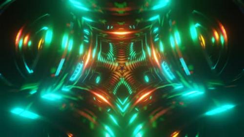 Videohive - Disco Strobe Lights in Neon Create a Dynamic VJ Loop - 48223724 - 48223724