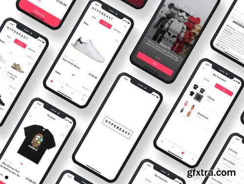 HypeBeast - E-commerce App UI Kit Ui8.net