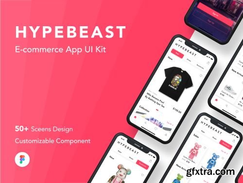 HypeBeast - E-commerce App UI Kit Ui8.net