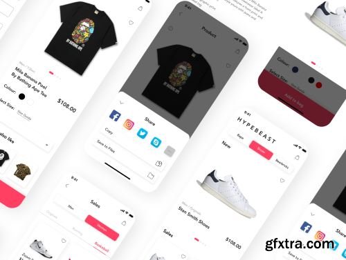 HypeBeast - E-commerce App UI Kit Ui8.net