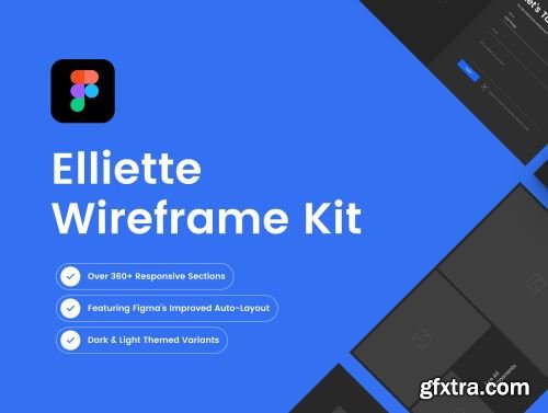 Elliette Wireframe Kit Ui8.net