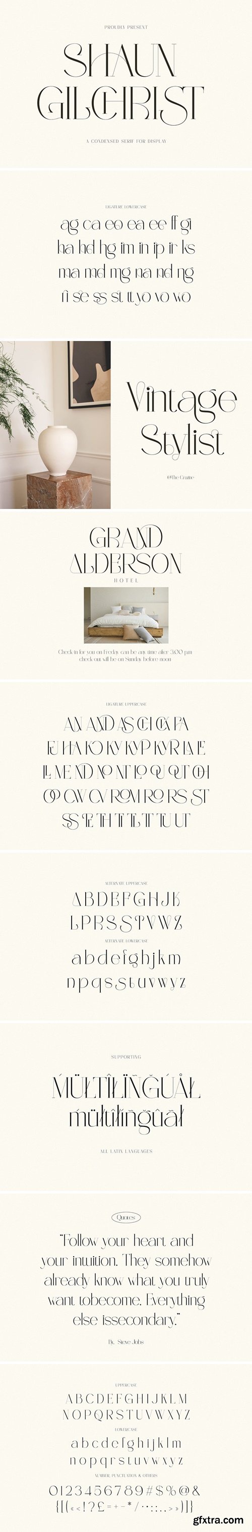 Shaun Gilchrist Luxury Serif Font