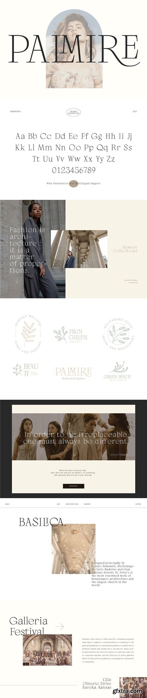 Palmire - Modern Serif Typeface Font