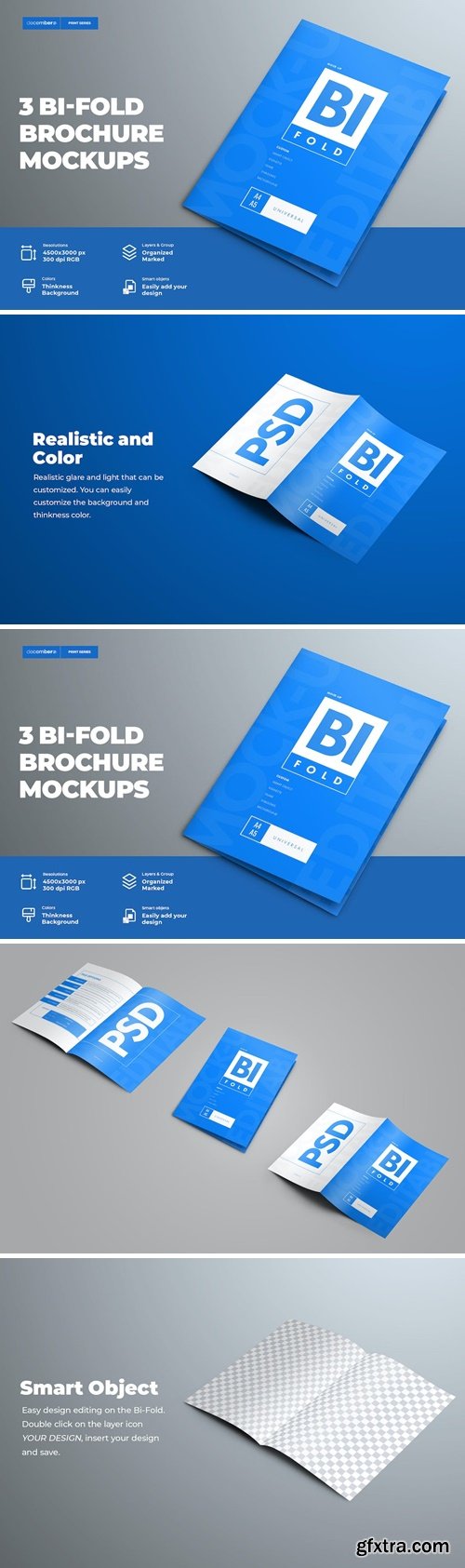 Bi-Fold Mockup Brochure A9PKF2A