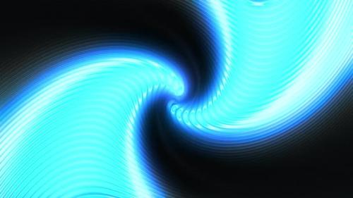 Videohive - Abstract spiral flow with stripes on black background - 48227205 - 48227205