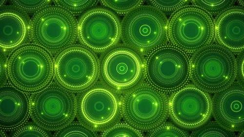 Videohive - Green Glitter Rings - 48228041 - 48228041