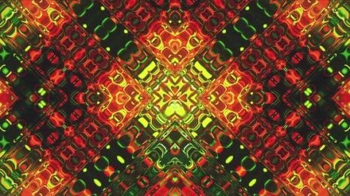 Videohive - Red Green Glowing Liquid Pattern - 48228164 - 48228164