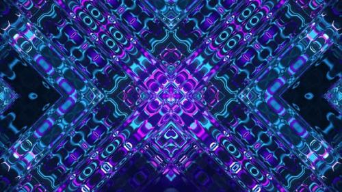 Videohive - Blue Purple Glowing Liquid Pattern - 48228165 - 48228165