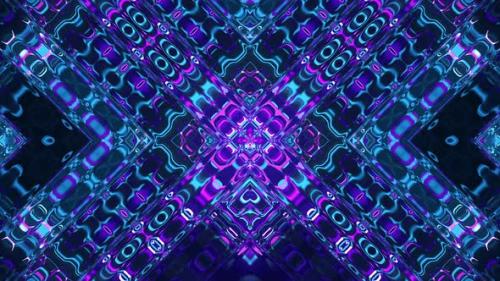 Videohive - Blue Purple Glowing Liquid Pattern - 48228168 - 48228168