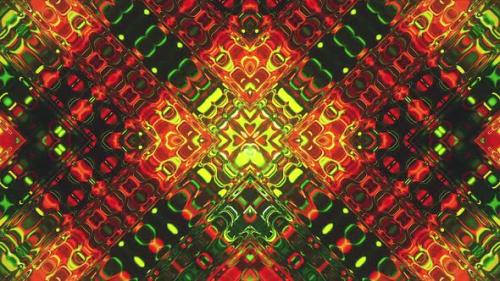 Videohive - Red Green Glowing Liquid Pattern - 48228169 - 48228169