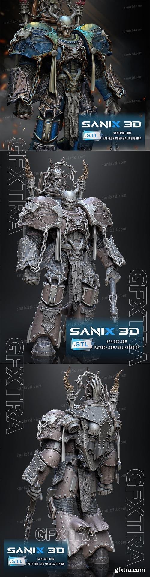Sanix - Warmachine - Chaos Colonel &ndash; 3D Print Model