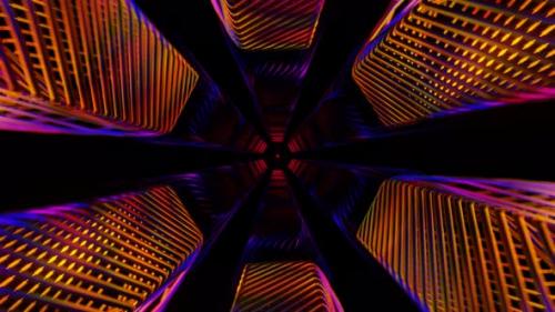 Videohive - Dynamic VJ Loop with Neon Disco Strobe Light Flashes - 48228451 - 48228451