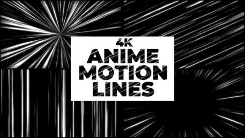 Videohive - 4k Anime Motion Lines - 48228473 - 48228473