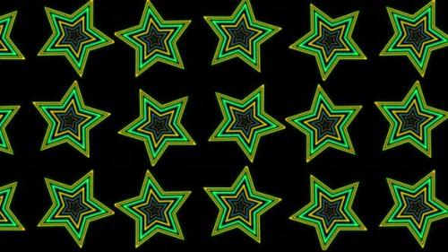 Videohive - Star Shape Disco Music Background, Colorful Glowing Star Shape Disco Music Background. Vj Loop Anima - 48229137 - 48229137