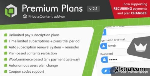 CodeCanyon - PrivateContent - Premium Plans add-on v2.2.0 - 15316736 - Nulled