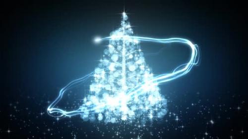 Videohive - Glowing Christmas Tree Loopable - 48229776 - 48229776