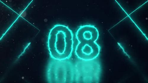 Videohive - Neon Countdown Animation V4 - 48200589 - 48200589