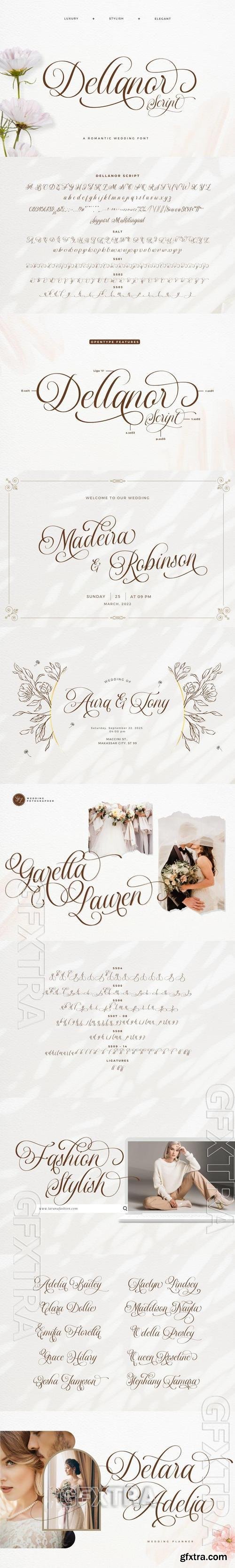 Dellanor Script - A Wedding Font K2W55FP