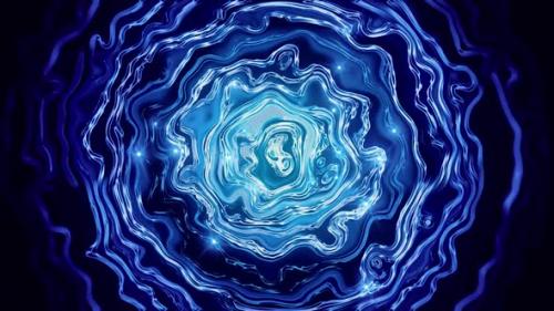 Videohive - Portal - Blue Glowing Liquid Rings - 48201709 - 48201709