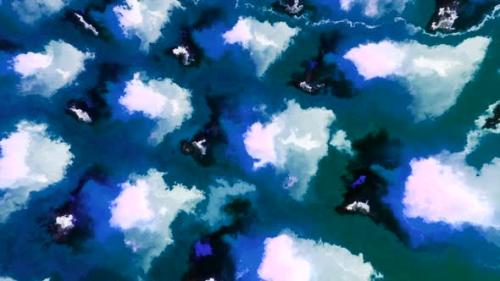 Videohive - Abstract animation of electric clouds with flashes - 48204580 - 48204580