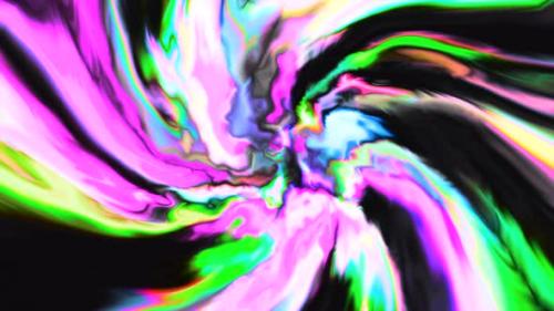 Videohive - Colorful explosive flow with spiral stripes - 48204581 - 48204581