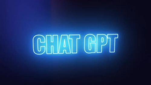 Videohive - Chat GPT 3 D Text Animation - 48213246 - 48213246