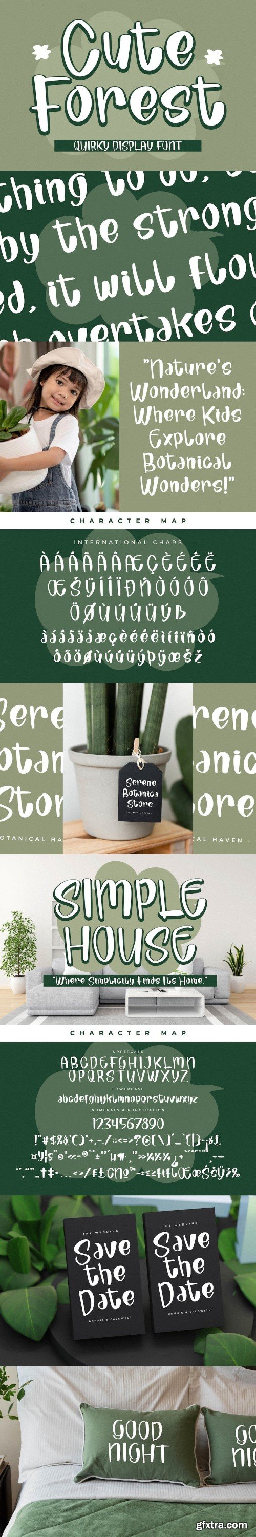 Cute Forest Quirky Display Font
