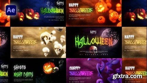 Videohive Halloween Spooky Greeting Pack 48513773