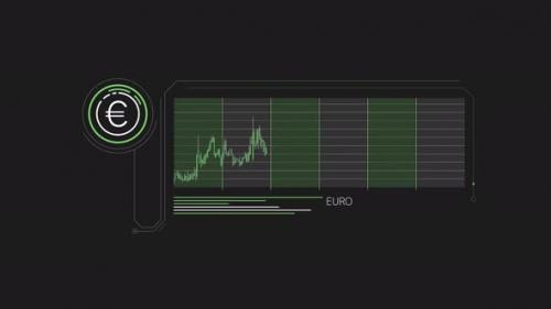 Videohive - Animated Infographic Of Rising Euro Quotes On Alpha Channel - 48195190 - 48195190