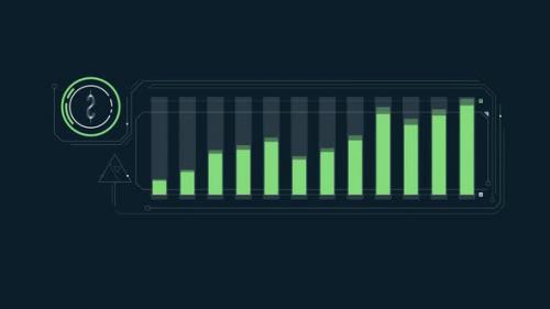 Videohive - Simple Infographic Of Dollar Growth On Alpha Channel - 48195265 - 48195265