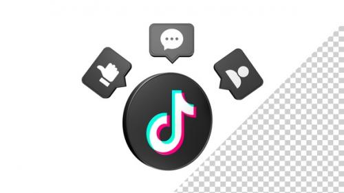 Videohive - TikTok Modern 3D Circle Icon V2 - 48200014 - 48200014