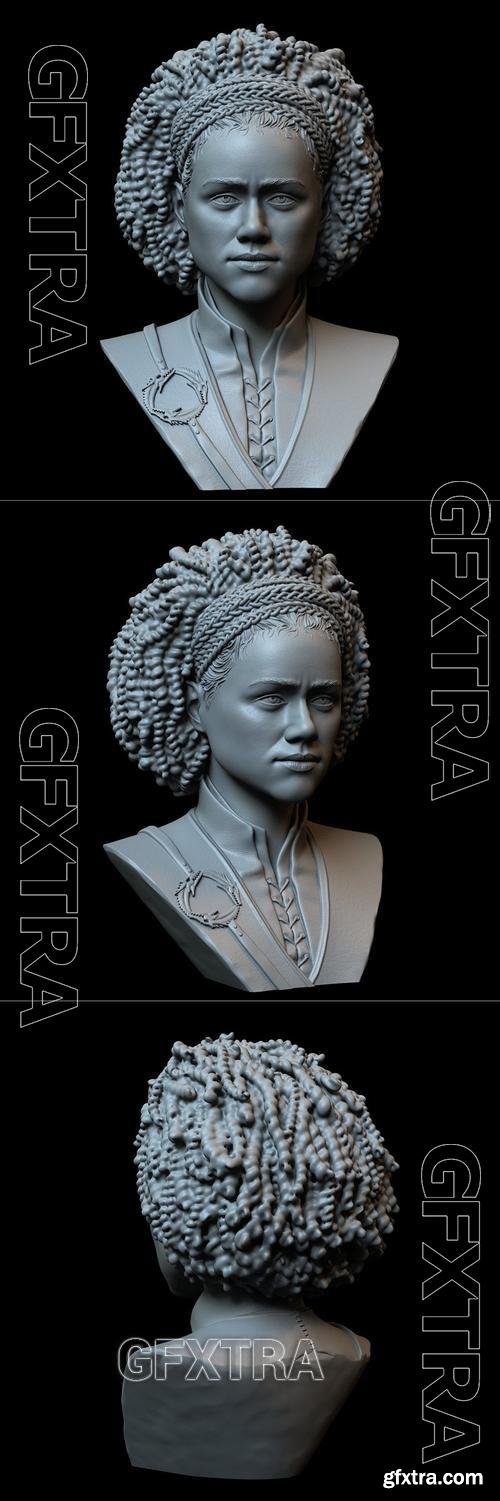 Missandei (Nathalie Emmanuel) from Game of Thrones Bust &ndash; 3D Print Model