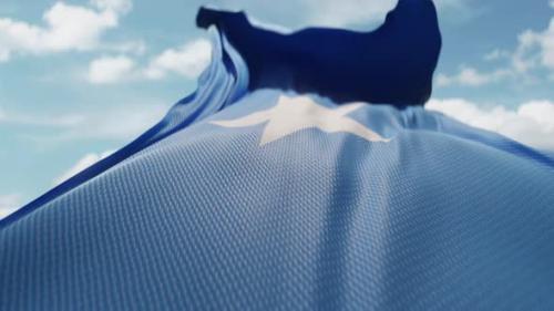 Videohive - Wavy Flag of Somalia Blowing in the Wind in Slow Motion Waving Official Somalia Flag Team Symbol - 48200085 - 48200085