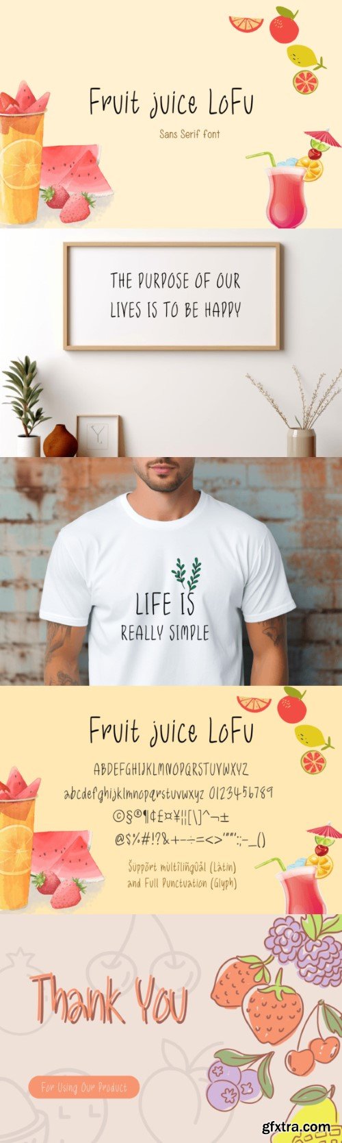 Fruit Juice Lofu Font