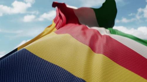 Videohive - Wavy Flag of Seychelles Blowing in the Wind in Slow Motion Waving Official Seychelles Islands Flag - 48200131 - 48200131