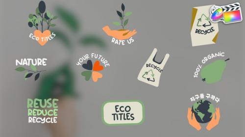 Videohive - Eco Recycle Titles | FCPX - 48140804 - 48140804