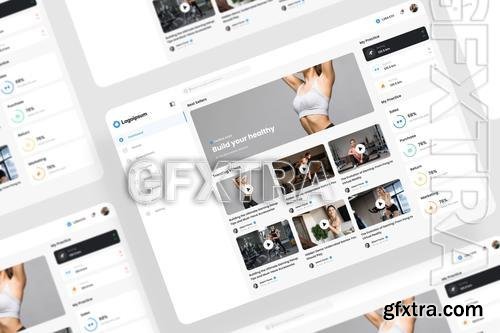 Fitness Dashboard UI Kit C8U78SB