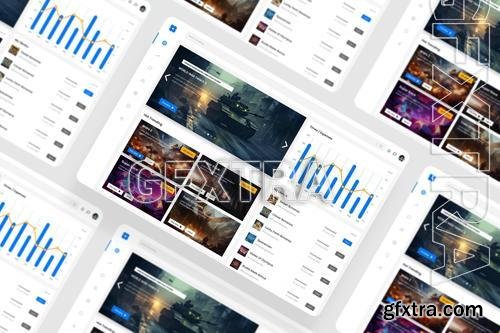 Games Dashboard UI Kit 37283XK