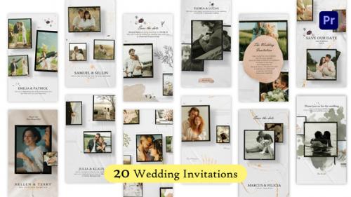 Videohive - 20 Glamorous Wedding Invitation Reels and Stories | Premiere Pro - 48199383 - 48199383