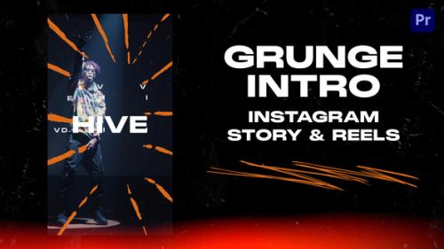 Videohive - Grunge Intro Instagram Story & Reels Premiere pro - 48236781 - 48236781