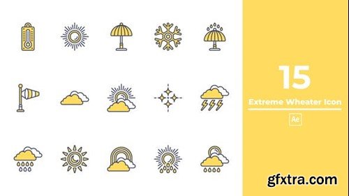 Videohive Extreme Wheater Icon After Effect 48524736