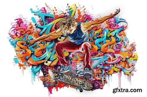 Graffiti Art Photo Effect V45WNA5