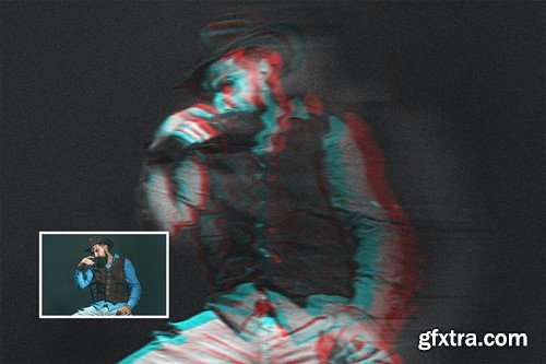 Glitch Ghost Photo Effect M28HJL2