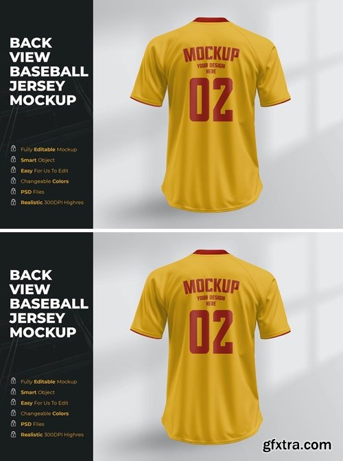 Baseball Jersey Mockup WCQ67PX