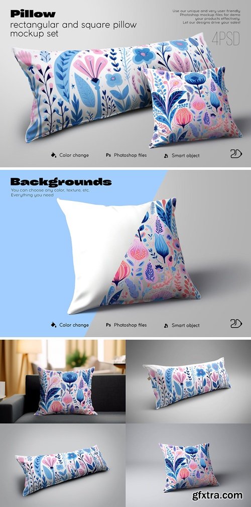 Rectangular/Square Pillow Mockup set TQYFYPZ