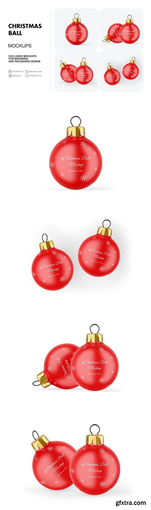 Christmas Ball Mockups WCBGY4M